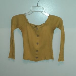 Long sleeve crop top